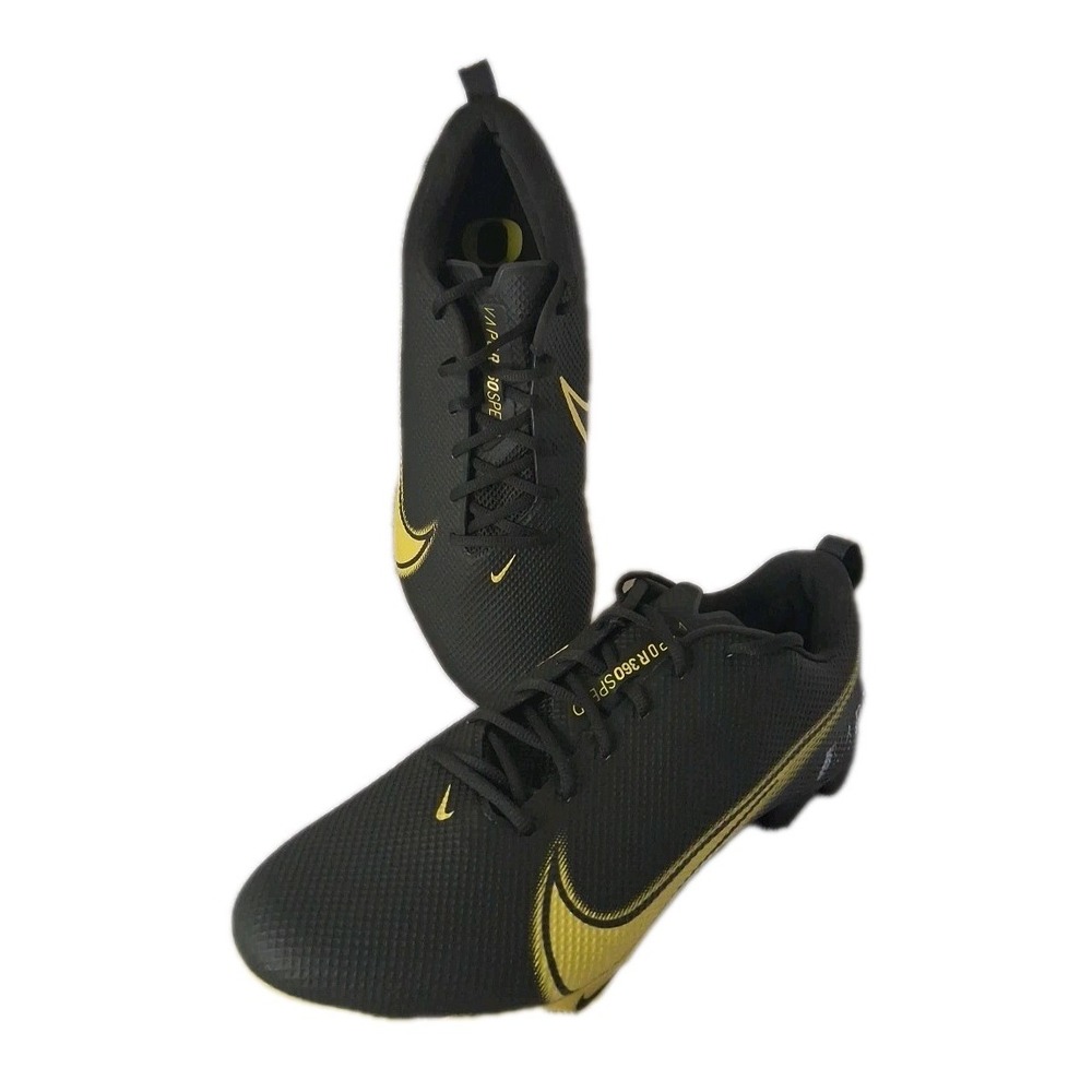 Nike Vapor Edge Speed 360 SMU P Cleats Mens 15 WD Oregon Ducks Black